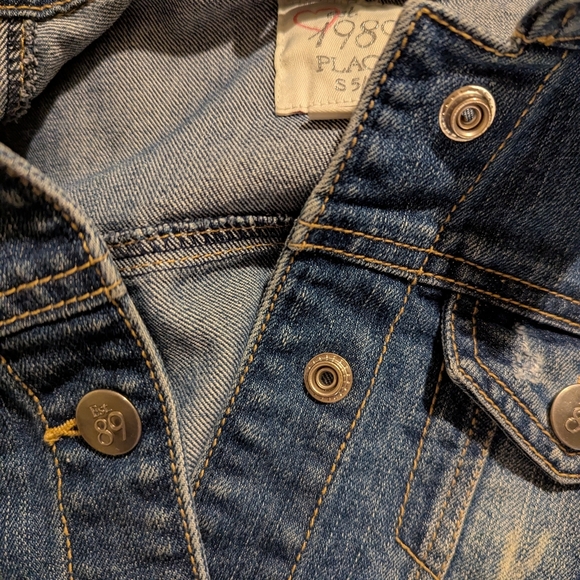 The Children's Place Blue Jean Jacket Size S 5/6 - Picture 4 of 8